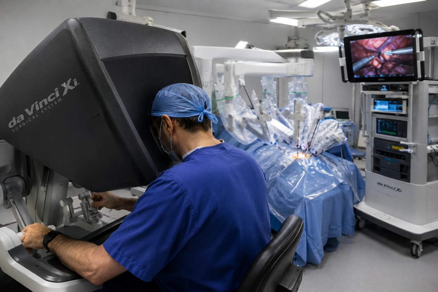 Chirurgie robotică da Vinci Xi oncologică — precizie superioară în chirurgia rectală și ginecologică